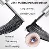 2 In 1 Waterproof Mascara with Small and Precision Brush for Short/Fine Eyelashes, Dual-Ended Tubing Black Mascara, Long Lasting, Length, No Clumping and Thickening view 4