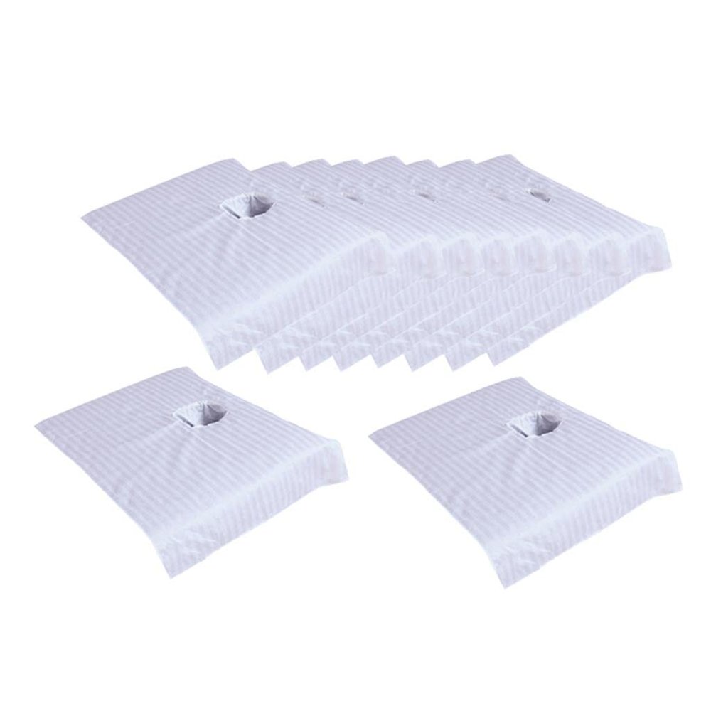 10x Soft Pure Cotton Massage Table Sheet Spa Bed Cosmetic Towel