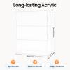 Acrylic Display Case 3 Tier Clear Showcase Cabinet Dustproof Tabletop Storage Organizer Display Shelf Modern Showcase for Figures Mini Toys, 11.02*4.72*14.17 inch view 4