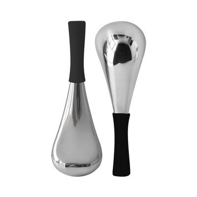BIOESTHE Ice Globes for Face & Eyes, Unbreakable Stainless Steel Cryo Sticks for Beauty Routines, Facials Cold Roller Cooling Globes for Puffiness, Wrinkles, Dark Circles, Headaches(Black)