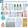 Christmas Gifts for Women, 35 Pcs Bath & Body Gift Basket, Face Skin Care Kit, Spa Gift Set, Self-Care Relaxation Gift, Home Spa, Necklace, Bath Bomb, Birthday, Valentines, Mother Day, Anniversary view 3