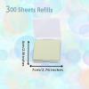 Benepoint Oil Blotting Sheets for Face, 300Pcs Face Blotting Papers for Oily Skin with Mirror & Makeup Puff, Natural Bamboo Charcoal Oil Control Film with little Storage Box (300 Sheets Green Refills) view 2