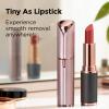 Kradaa Facial Hair Removal for Women: Electric Face Razor with LED Light - Painless & Instant Results Mini Shaver for Travel Use (Rose Gold) view 4