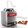 4.6Qt Nacho Cheese Dispenser with Pump - Nacho Cheese Warmer, Commercial Hot Fudge Dispenser W/5-Level Temperature Adjustment for Caramel Stainless Steel Hot Fudge Warmer view 1
