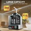 4.6Qt Nacho Cheese Dispenser with Pump - Nacho Cheese Warmer, Commercial Hot Fudge Dispenser W/5-Level Temperature Adjustment for Caramel Stainless Steel Hot Fudge Warmer view 2