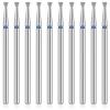 10 Pcs Cuticle Drill Bits For Nails Drill Bits Nail Tech Cuticle Clean Professional Safety Carbide Diamond Under Cleaner Diamond File Safety Carbide Under Cleaner Nail Art Salon view 1