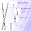 10 Pcs Cuticle Drill Bits For Nails Drill Bits Nail Tech Cuticle Clean Professional Safety Carbide Diamond Under Cleaner Diamond File Safety Carbide Under Cleaner Nail Art Salon view 3