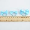 10 pcs Elastic Hair Bow Tie Bands Cloth Hair Rope Band Ponytail Holders for Women - Black view 3