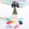 10 pcs Elastic Hair Bow Tie Bands Cloth Hair Rope Band Ponytail Holders for Women - Black view 4