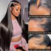 DULOVE Lace Front Wigs Human Hair 13x4 Straight HD Transparent Lace Front Wigs for Women Pre Plucked With Baby Hair 220 Density Glueless Natural Color 24inch view 2