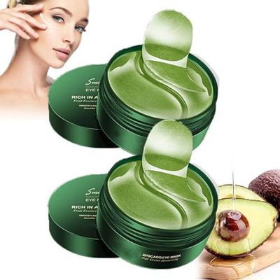 Avocado Eye Mask, Avocado Eye Patches, 30pairs Moisturizing Collagen Eye Mask for Puffy Eyes and Dark Circles, Moisturizing and Improving Eye Skin (60 pairs)