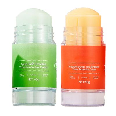 KBSBUBB Vovo Angel Foot Cream Stick, Anti Crack Moisturizer for Cracked Heels and Dry Feet  Mess-Free Roll On, Lightweight Hydration for Smooth and Soft Skin (Orange + AppleScent)