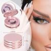 3 Layers Circle Eyelash Box with Mirror + Mini Lash Fan Dryer For Eyelash Extensions view 2