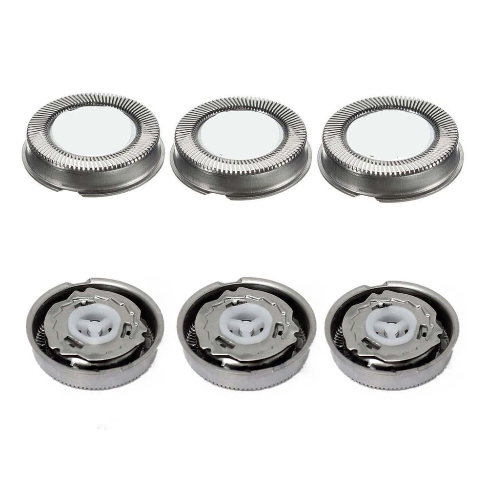 3Pcs Replacement Shaver Head Blade CuttersCompatible for PhilipsCompatible for NorelcoHQ4 HQ58 HQ56 HQ80