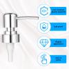 2 Pack Soap Dispenser Pump Replacement Top Dispenser Pumps Refill Dispensers Liquid Hand Soap Dispensers Soaps Pumps Replacement for Lotion Regular Glass Mouth Bottles, Silver view 4
