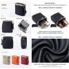 EFDNK-HB Cosmetic Bags Cases for Women Genuine Leather Ladies Vintage Casual Makeup Case Lipstick Bag Kiss Lock Coin Purse(Gray) view 3