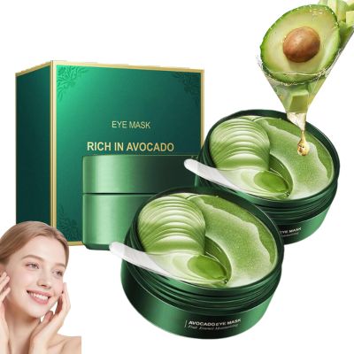 Avocado Eye Mask,Avocado Moisturizing Collagen Eye Mask,Avocados Eyes Patches For Puffy Eyes And Dark Circles,Avocados Essence,Nourishing And Hydrating (2pcs)