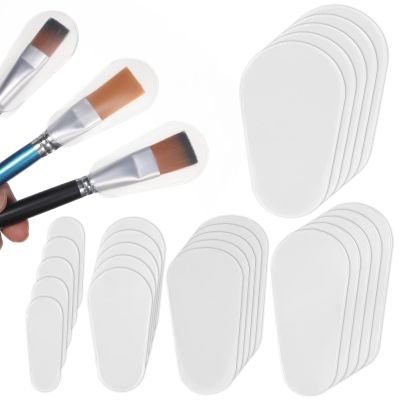 20 Pcs Plastic Makeup Brush Covers 5 Sizes Clear Cosmetic Brush Protectors for Travel and Storage Dustproof Make up Brushs Protector Sleeves Portable Multiple Sizes Cosmetic Brushes Guards Caps