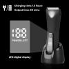 TEENOVA Groin & Body Hair Trimmer for Men, Electric Mens Ball Pubic Full Body Shavers Clippers with Dual Replaceable Ceramic Blade Heads, Body Razor Groomer RemoverBlack view 2