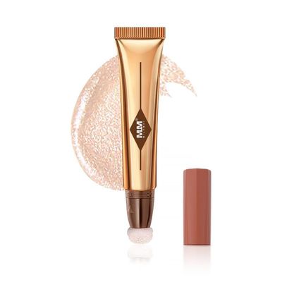 Beauty Wand Blush Stick - Creamy Highlight Matte Liquid Blush with Soft Cushion Applicator (04 Pear White)