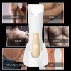 TEENOVA Groin & Body Hair Trimmer for Men, Electric Mens Ball Pubic Full Body Shavers Clippers with Dual Replaceable Ceramic Blade Heads, Body Razor Groomer RemoverGold view 4