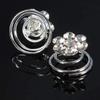 12 pcs Crystal Swirl Hair Twists Spirals Hair Pin Clip Wedding Bridal Hair Pins Flower Swirl Spiral Hairpins Random Color view 3