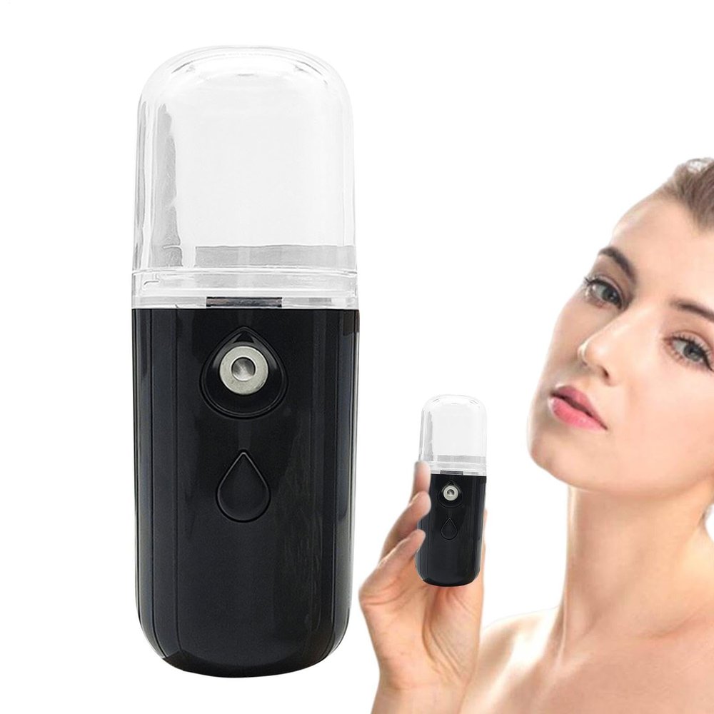 Nano Facial Steamer  Handheld Hydrating Mister With USB Recharge, Visual Water Container | Compact Skin Care Sprayer For Face Cooling, Makeup Setting, Moisturizing, Portable Beauty Gadget For Everyda
