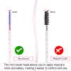 200 Pcs Disposable Crystal Mascara Wands 4 Colors Mini Eyelash Brushes Head Wands Applicator Thin Lash Spoolies Precision Skinny Spoolies for Eyelash Extensions Micro Brush Lash Extension Supplies view 3