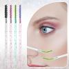 200 Pcs Disposable Crystal Mascara Wands 4 Colors Mini Eyelash Brushes Head Wands Applicator Thin Lash Spoolies Precision Skinny Spoolies for Eyelash Extensions Micro Brush Lash Extension Supplies view 4