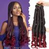 Yuriait French Curl Braiding Hair 1b/bug 24 Inch Loose Wave Spiral Crochet Hair for Women Pre Stretched with Curly Ends for Box braids Boho Twist Bouncy Curls Extensions (24in, 4packs, 1b/bug#) view 1