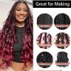Yuriait French Curl Braiding Hair 1b/bug 24 Inch Loose Wave Spiral Crochet Hair for Women Pre Stretched with Curly Ends for Box braids Boho Twist Bouncy Curls Extensions (24in, 4packs, 1b/bug#) view 2
