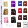 Yuriait French Curl Braiding Hair 1b/bug 24 Inch Loose Wave Spiral Crochet Hair for Women Pre Stretched with Curly Ends for Box braids Boho Twist Bouncy Curls Extensions (24in, 4packs, 1b/bug#) view 3