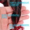 Yuriait French Curl Braiding Hair 1b/bug 24 Inch Loose Wave Spiral Crochet Hair for Women Pre Stretched with Curly Ends for Box braids Boho Twist Bouncy Curls Extensions (24in, 4packs, 1b/bug#) view 4