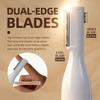 SleekSnip 2025 Eyebrow Trimmer Facial Shaver for Women - Painless Facial Hair Remover, Mini Personal Grooming Tool with Combs view 3