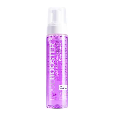 Style Factor EDGE BOOSTER Extra Shine & Moisture Rich Foam Mousse | Lightweight Styling for Curls, Waves, Braids, Locs & Protective Styles | Volume & Shine | With Lavender | 9 fl oz