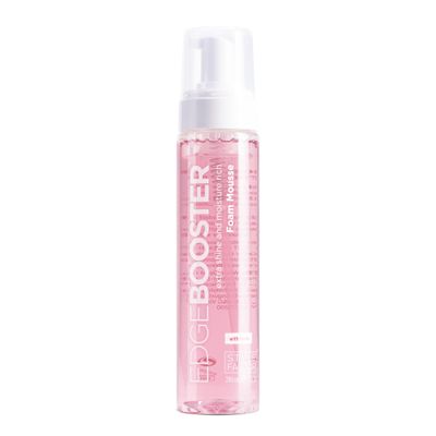 Style Factor EDGE BOOSTER Extra Shine & Moisture Rich Foam Mousse | Lightweight Styling for Curls, Waves, Braids, Locs & Protective Styles | Volume & Shine | With Biotin | 9 fl oz