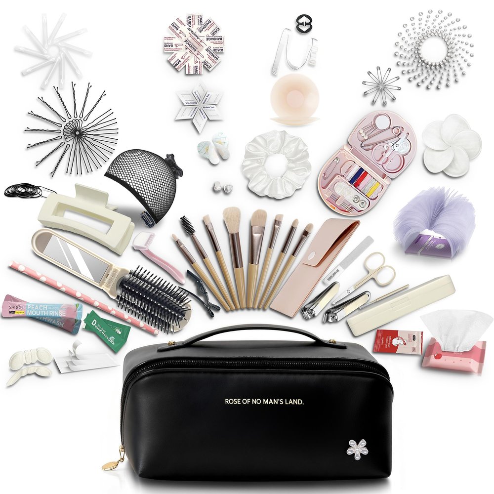 Wedding Emergency Kit | 300+ Piece Bridal Emergency Kit for Wedding Day, 33 Tool Types & Cosmetic Bag