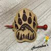 Bigfoot Bear Claw Bun Cover Hair Slider with Chopstick view 2