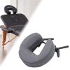FashionCha Massage Table Face Cradle with U Shape Pillow Comfortable Sturdy Portable Aluminum Alloy Bracket Face Rest Support Cushion, Gray view 3
