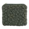 47th & Main Puffy Quilted Makeup Travel Cosmetic Bags Pebbled Pouch Storage Clutch for Women, 6.75" x 8.25", Forest Green view 1