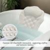 Bath Pillow,4D Spa Bath Pillow | Cushion with Suction Cups Promoting Relaxation Soaking for Bathroom Shower Spa Home Apartment Outdoor Camping Women Men view 2