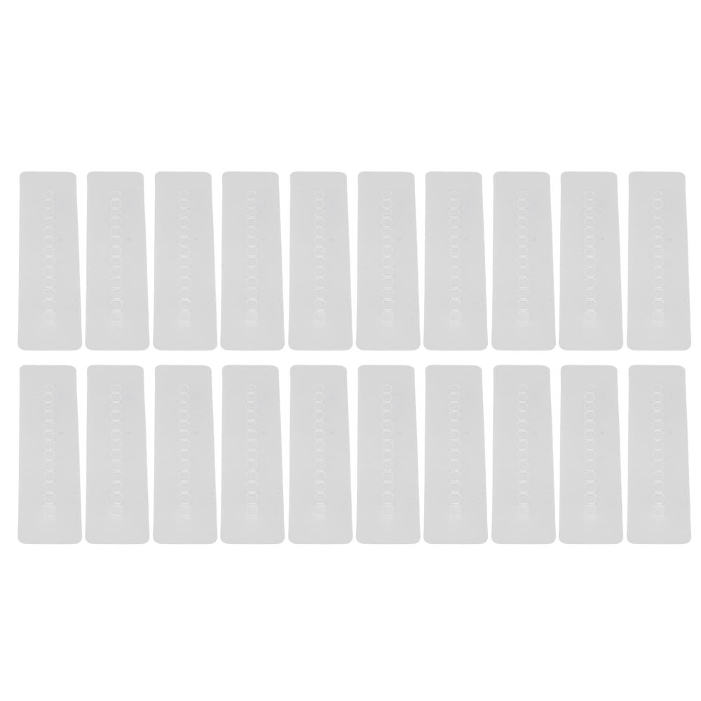 Hair Heat Guard Sheets 20pcs | Thick PVC Scalp Cover for Hot Melt Hair Extensions | Heat Insulation Board for Wigs/Human Hair/Salon Use | 5.51x1.57in No Scale Marks