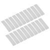 Hair Heat Guard Sheets 20pcs | Thick PVC Scalp Cover for Hot Melt Hair Extensions | Heat Insulation Board for Wigs/Human Hair/Salon Use | 5.51x1.57in No Scale Marks view 3