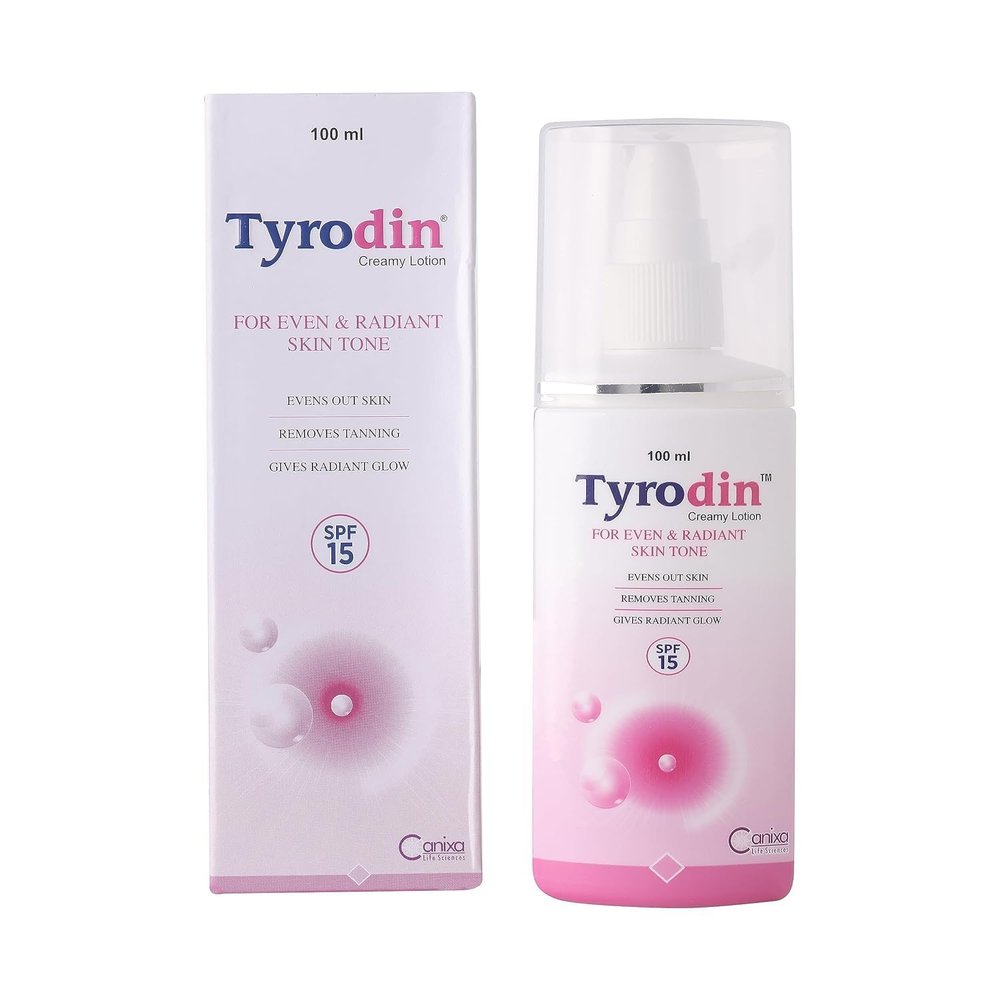 M.....TECH TYRODINE CREAMY LOTION Pigmentation Removal, Tan Removal Dark Inner Thighs Marks & Spots Removal, Radiance & Glow 100 ML