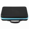 60 Bottles Essential Oil Carving Case - Hard Shell Travel Storage Organizer Box with Adjustable Dividers, Fits 5ml,10ml,15ml Bottles, Portable (Black/Blue/Purple/Orange) (Blue) view 3