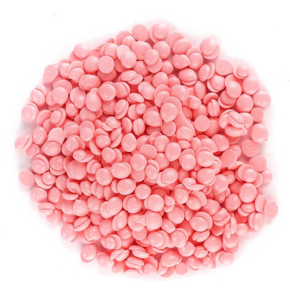Gentle Hair Removal Wax Beans Quick, Non-Irritating Wax for full body Smooth Skin Home Use Shop refill 100g - 500g 5 colors (500g, Rose)