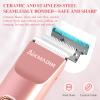 Bikini Trimmer for Women  Dual-Head Electric Razor, IP67 Waterproof USB-C Rechargeable Shaver for Bikini Line, Underarms, Legs & Face, Rose Gold Stocking Stuffer Holiday Gift view 4