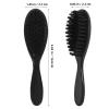 4 Pcs Black Beard Brush for Men Cleaning Shaving Bristle Grooming Salon Tool Fade Hairline Shaping Durable Wood Compact view 3