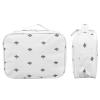 AYNEFY Travel Toiletry Bag Makeup Travel Bag Cosmetic Bag Nylon Large Capacity Portable for Shampoo Makeup Brushes Skin Care with Fashionable Design (A-Style (White)-Thickened) view 2