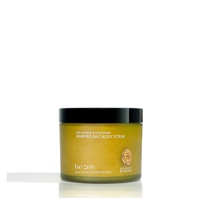 Ambiance by Talata Whipped Salt Scrub  Exfoliating Body Scrub with Himalayan Salt, Shea Butter & Aloe  Smooths, Softens & Hydrates Skin  10 Fl Oz (BE ZEN | Matcha Tea & Benzoin Resin)